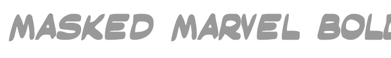 Masked Marvel Bold