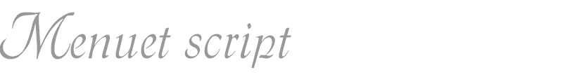 Menuet script