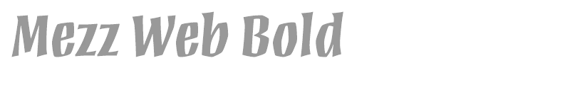 Mezz Web Bold