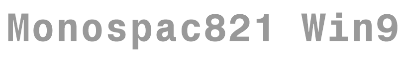 Monospac821 Win95BT