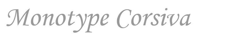 Monotype Corsiva