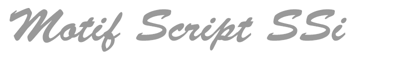 Motif Script SSi