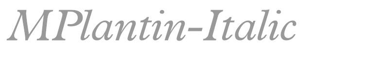 MPlantin-Italic