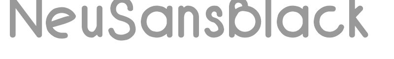 NeuSansBlack