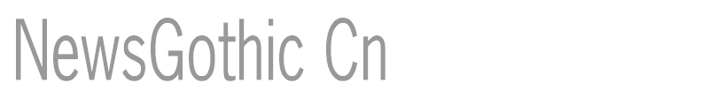 NewsGothic Cn