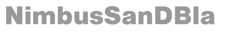 NimbusSanDBla