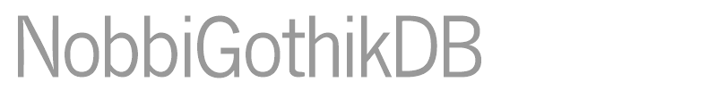 NobbiGothikDB