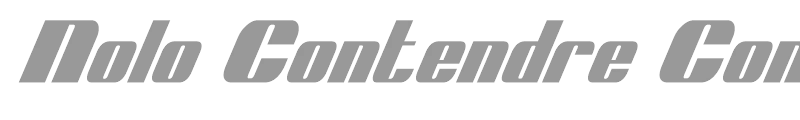 Nolo Contendre CondItal