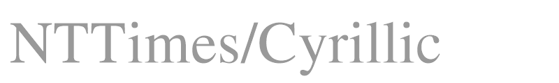 NTTimes/Cyrillic