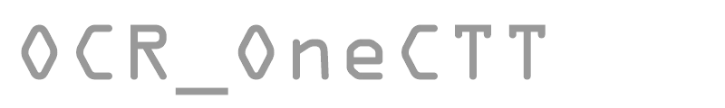 OCR_OneCTT