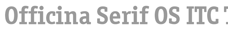 Officina Serif OS ITC TT
