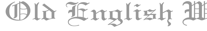 Old English Wd
