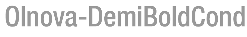 Olnova-DemiBoldCond