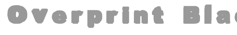 Overprint Black