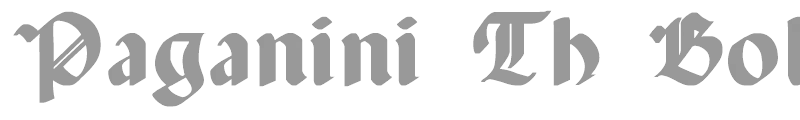 Paganini Th Bold