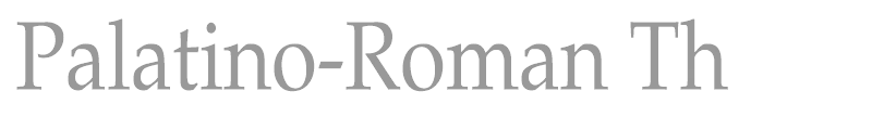 Palatino-Roman Th
