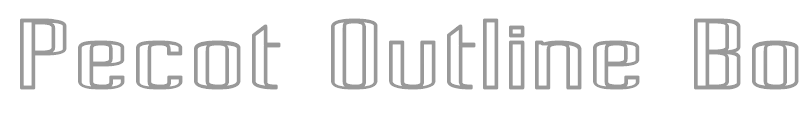 Pecot Outline Bold