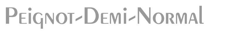 Peignot-Demi-Normal