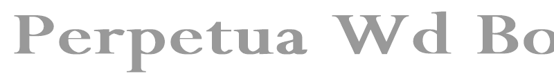 Perpetua Wd Bold