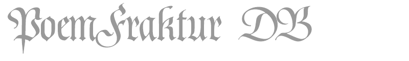 PoemFraktur DB