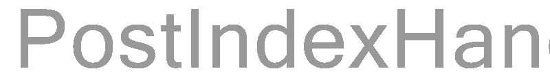 PostIndexHand1