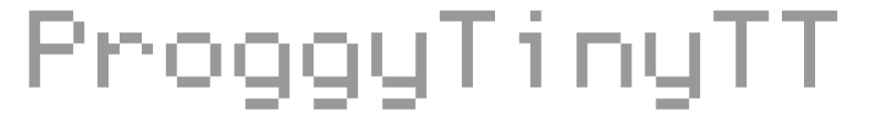 ProggyTinyTT