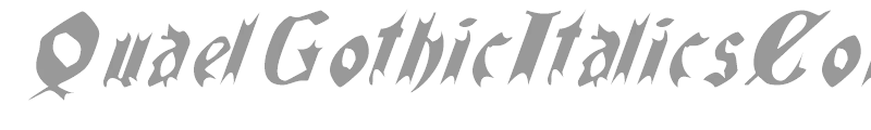 QuaelGothicItalicsCondensed