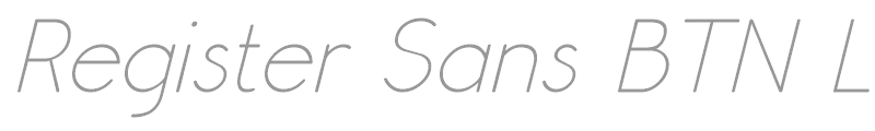 Register Sans BTN Lt