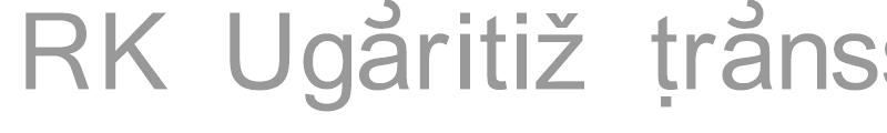 RK Ugaritic Transscript