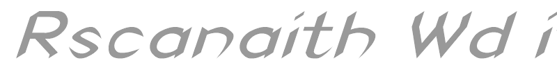 Rscanaith Wd italic