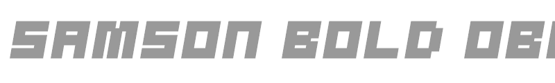 Samson Bold Oblique