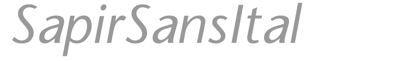 SapirSansItal