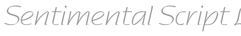 Sentimental Script Light SSi