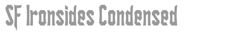 SF Ironsides Condensed