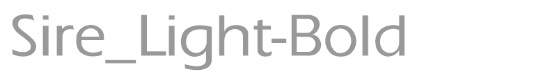 Sire_Light-Bold