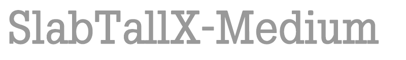 SlabTallX-Medium