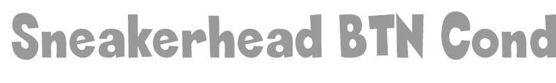 Sneakerhead BTN Condensed