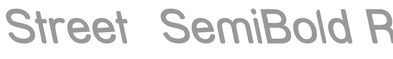 Street  SemiBold Rev