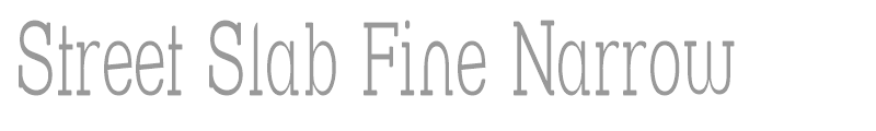 Street Slab Fine Narrow