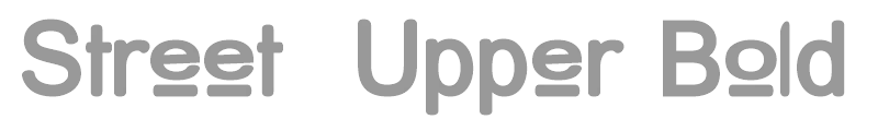 Street  Upper Bold