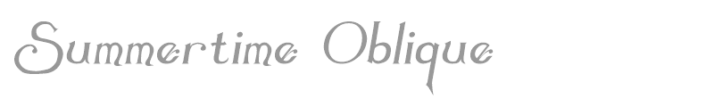 Summertime Oblique