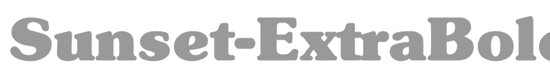 Sunset-ExtraBold