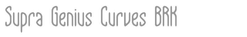 Supra Genius Curves BRK