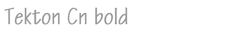 Tekton Cn bold