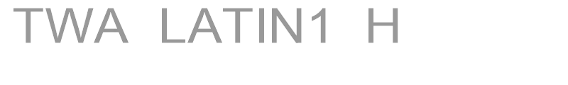 TWA LATIN1 H