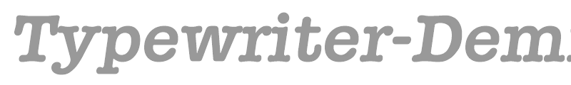 Typewriter-DemiBoldIta