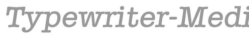 Typewriter-MediumIta