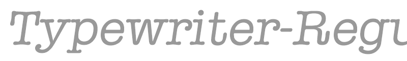 Typewriter-RegularIta