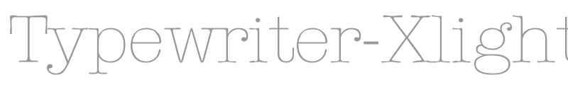 Typewriter-Xlight