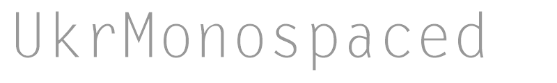 UkrMonospaced